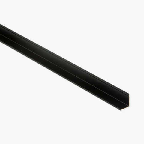 Profil końcowy "L" mały 3000x15x12mm - CZARNY