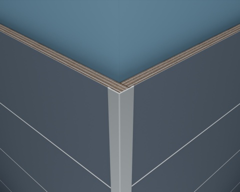 Profil końcowy "L" mały 3000x15x12mm - ALU