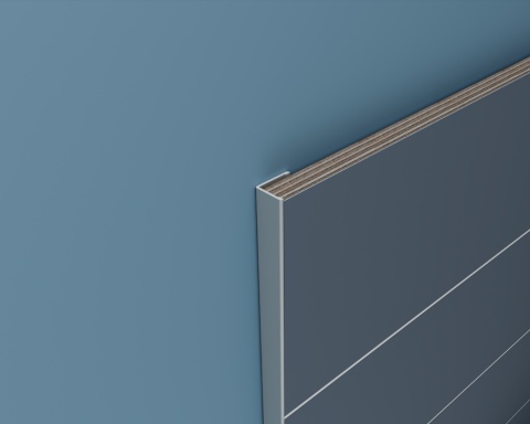 Profil końcowy "L" mały 3000x15x12mm - ALU